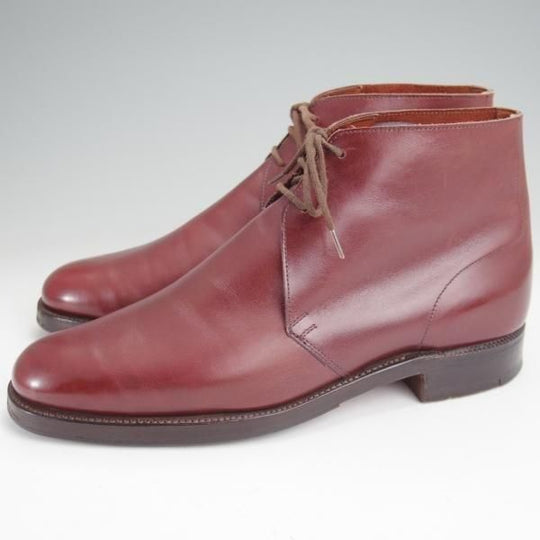 極上★クロケット&ジョーンズ 6.5E【貴重★(英)ポールセンスコーン別注/Poulsen Skone】チャッカブーツ/赤茶/Crockett&Jones★n027