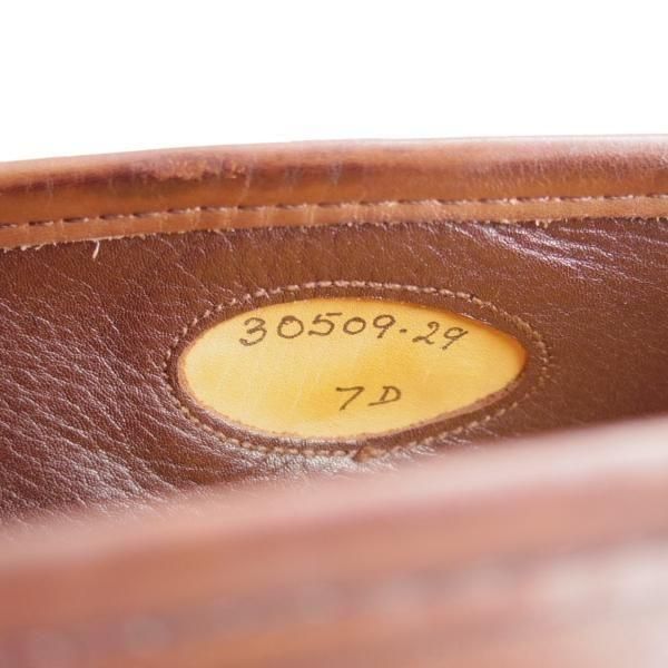 ★(英)グレンソン 7D【貴重★footmaster/ダイナイトソール仕様】コインローファー/30509/カーフ/濃茶/メンズ/GRENSON★n028