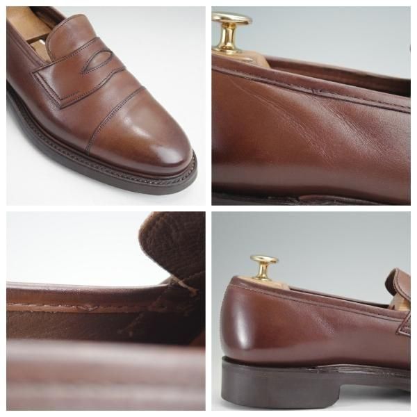 ★(英)グレンソン 7D【貴重★footmaster/ダイナイトソール仕様】コインローファー/30509/カーフ/濃茶/メンズ/GRENSON★n028