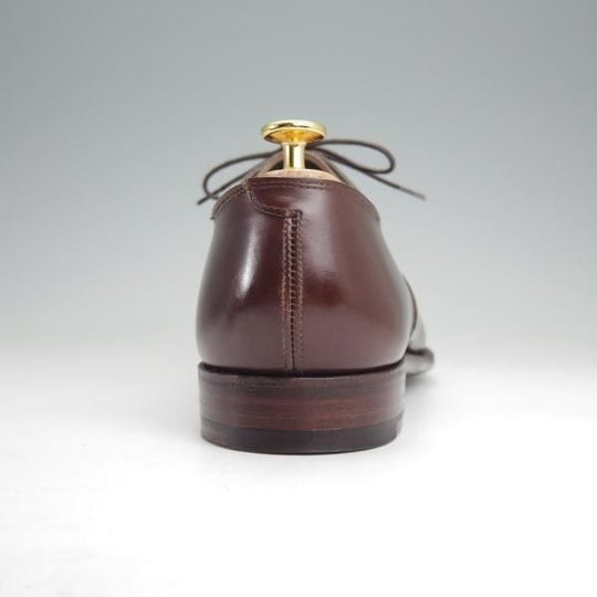 極上★クロケット&ジョーンズ 7.5E【ハンドグレードライン★阪急MEN'S別注/パンチドキャップトゥ】カーフ/濃茶/Crockett&Jones★n033