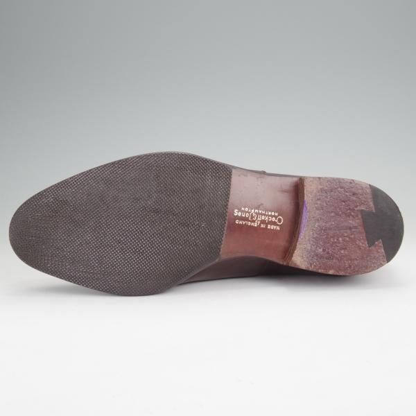 極上★クロケット&ジョーンズ 7.5E【ハンドグレードライン★阪急MEN'S別注/パンチドキャップトゥ】カーフ/濃茶/Crockett&Jones★n033