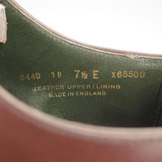 極上★クロケット&ジョーンズ 7.5E【ハンドグレードライン★阪急MEN'S別注/パンチドキャップトゥ】カーフ/濃茶/Crockett&Jones★n033