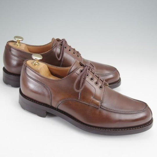 美品★クロケット&ジョーンズ 7E【リッジウェイソール仕様★WEXFORD/ウェクスフォード】371ラスト/Uチップ/濃茶/Crockett&Jones★n034