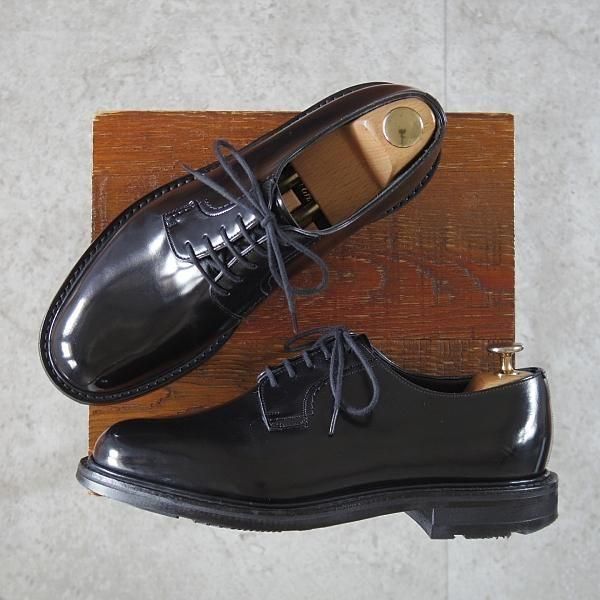 極上★チャーチ 60F/UK6【現行5都市ロゴ★WOODBRIDGE/プレーントゥ】81ラスト/ポリッシュドバインダーカーフ/黒/メンズ/Church's★n035