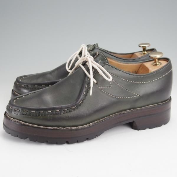 極上★(伊)F.LLIジャコメッティ SIZE 40【定価￥137,500-★マルモラーダ/ノルベジェーゼ製法/FG119】チロリアンシューズ/深緑★n038