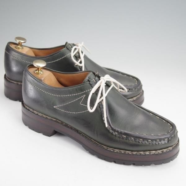 極上★(伊)F.LLIジャコメッティ SIZE 40【定価￥137,500-★マルモラーダ/ノルベジェーゼ製法/FG119】チロリアンシューズ/深緑★n038