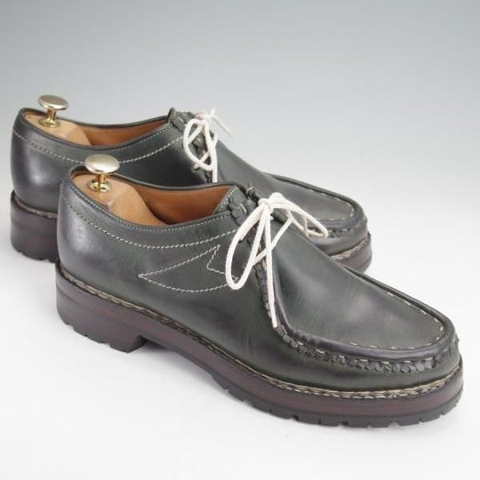 極上★(伊)F.LLIジャコメッティ SIZE 40【定価￥137,500-★マルモラーダ/ノルベジェーゼ製法/FG119】チロリアンシューズ/深緑★n038