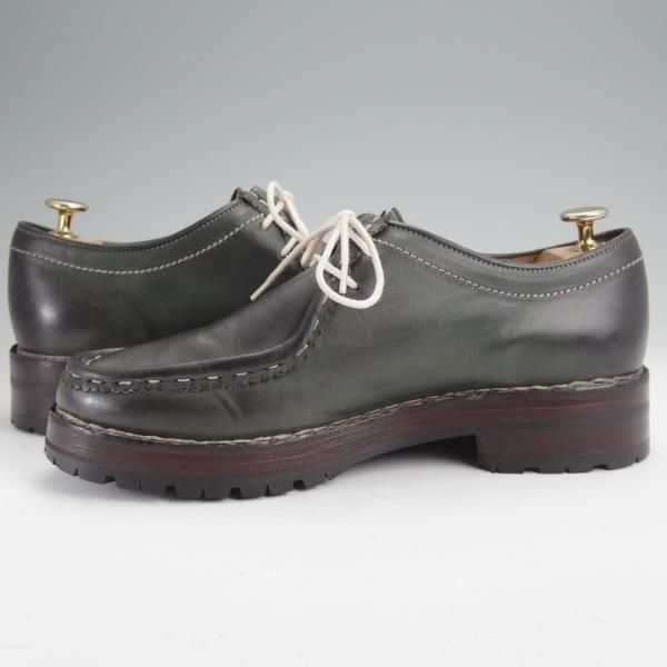 極上★(伊)F.LLIジャコメッティ SIZE 40【定価￥137,500-★マルモラーダ/ノルベジェーゼ製法/FG119】チロリアンシューズ/深緑★n038