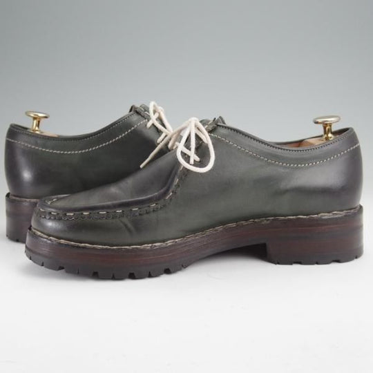 極上★(伊)F.LLIジャコメッティ SIZE 40【定価￥137,500-★マルモラーダ/ノルベジェーゼ製法/FG119】チロリアンシューズ/深緑★n038