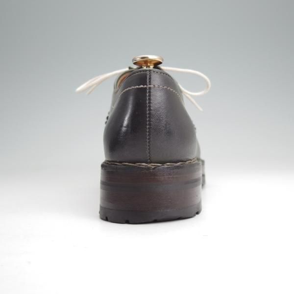 極上★(伊)F.LLIジャコメッティ SIZE 40【定価￥137,500-★マルモラーダ/ノルベジェーゼ製法/FG119】チロリアンシューズ/深緑★n038
