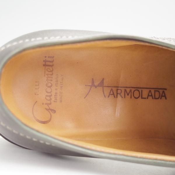 極上★(伊)F.LLIジャコメッティ SIZE 40【定価￥137,500-★マルモラーダ/ノルベジェーゼ製法/FG119】チロリアンシューズ/深緑★n038