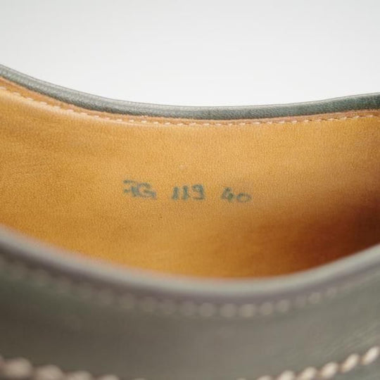 極上★(伊)F.LLIジャコメッティ SIZE 40【定価￥137,500-★マルモラーダ/ノルベジェーゼ製法/FG119】チロリアンシューズ/深緑★n038