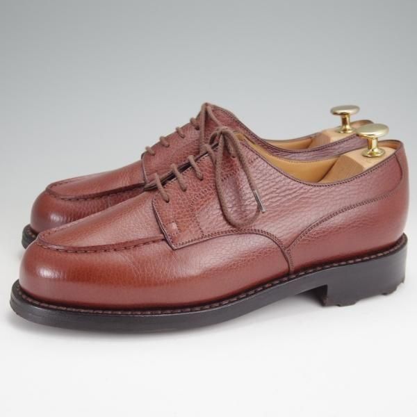 美品★J.M.ウエストン 5.5D【定価￥176,000-★ゴルフ/GOLF】641/31ラスト/Uチップ/チェスナット/茶/Weston/ウェストン★n040