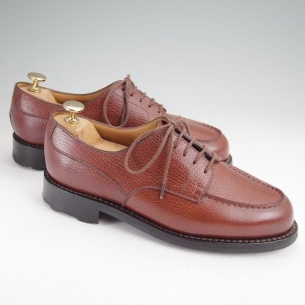 美品★J.M.ウエストン 5.5D【定価￥176,000-★ゴルフ/GOLF】641/31ラスト/Uチップ/チェスナット/茶/Weston/ウェストン★n040