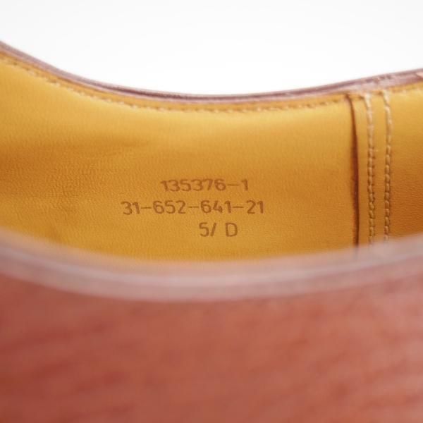 美品★J.M.ウエストン 5.5D【定価￥176,000-★ゴルフ/GOLF】641/31ラスト/Uチップ/チェスナット/茶/Weston/ウェストン★n040