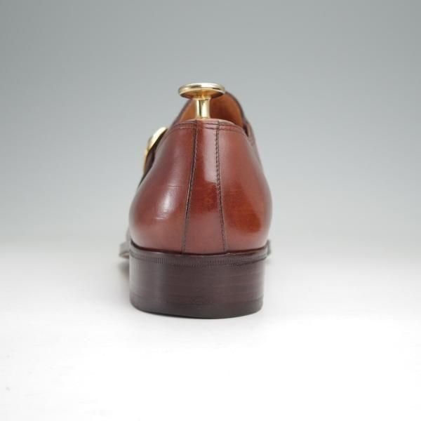 美品★(伊)タニノクリスチー SIZE 6【定価15万円以上★モンクストラップ/茶】カーフ/メンズ/TANINO CRISCI★n060
