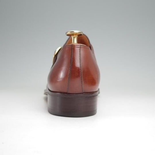 美品★(伊)タニノクリスチー SIZE 6【定価15万円以上★モンクストラップ/茶】カーフ/メンズ/TANINO CRISCI★n060