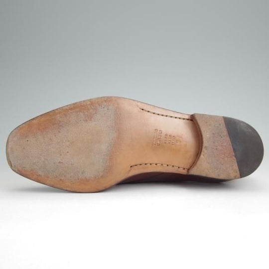 美品★(伊)タニノクリスチー SIZE 6【定価15万円以上★モンクストラップ/茶】カーフ/メンズ/TANINO CRISCI★n060