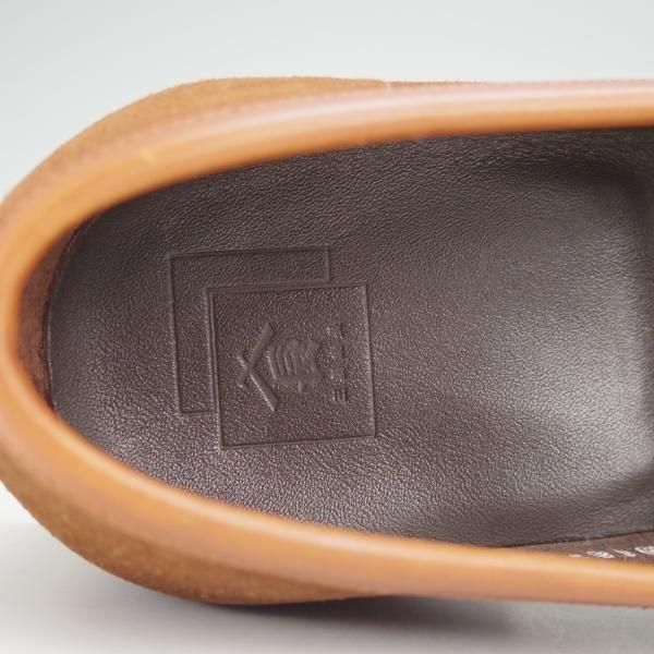 極美品★三陽山長 SIZE 9【定価￥88,000-★弥伍郎/R2013ラスト】コインローファー/スエード/茶/メンズ/Sanyo Yamacho★n062