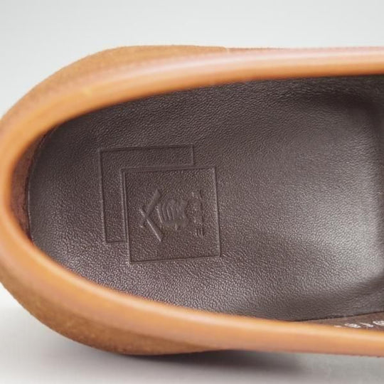 極美品★三陽山長 SIZE 9【定価￥88,000-★弥伍郎/R2013ラスト】コインローファー/スエード/茶/メンズ/Sanyo Yamacho★n062