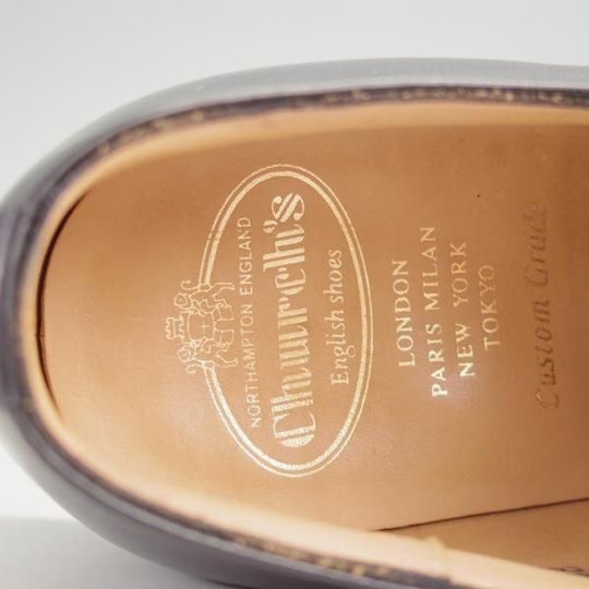 極美品★チャーチ 85F/UK8.5【定価￥176,000-★コンサル/CONSUL】173ラスト/ストレートチップ/カーフ/黒/メンズ/Church's★n063