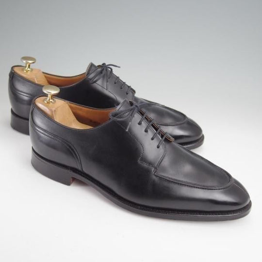 極上★クロケット&ジョーンズ 8.5F【貴重★(英)ニュー&リングウッド別注/New&Lingwood】297ラスト/Uチップ/黒/Crockett&Jones★n064
