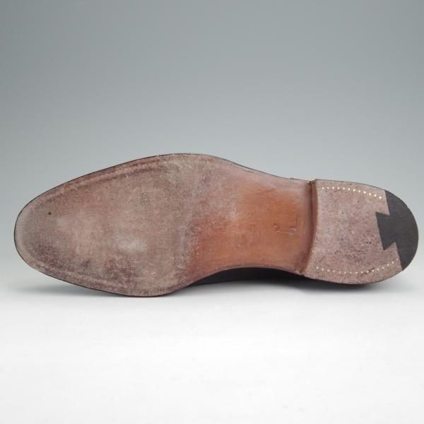 極上★クロケット&ジョーンズ 8.5F【貴重★(英)ニュー&リングウッド別注/New&Lingwood】297ラスト/Uチップ/黒/Crockett&Jones★n064