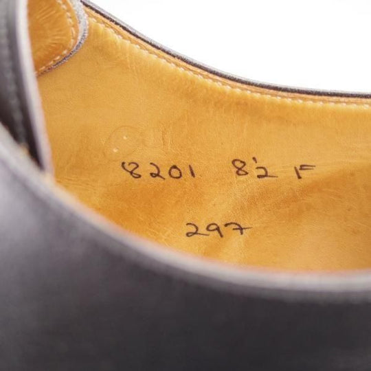 極上★クロケット&ジョーンズ 8.5F【貴重★(英)ニュー&リングウッド別注/New&Lingwood】297ラスト/Uチップ/黒/Crockett&Jones★n064