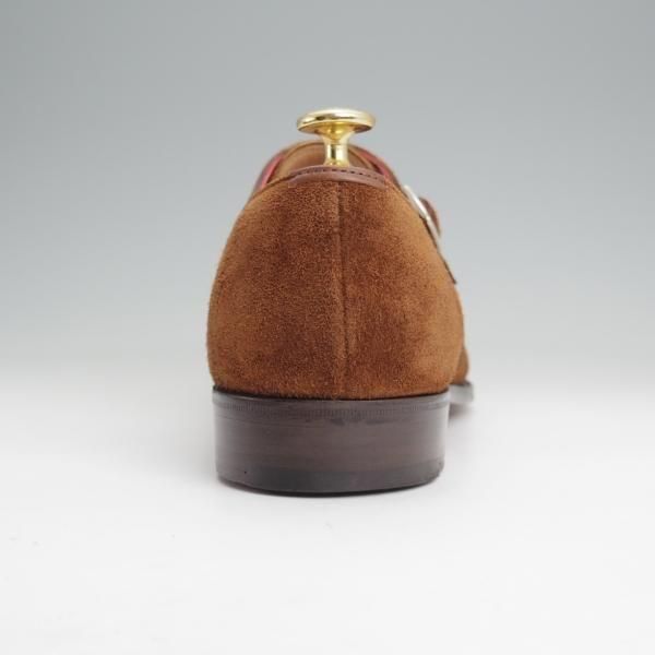 極美品★エドワードグリーン 9.5E【現行定価20万円以上★(香港)TASSELS別注/ダブルモンク/WESTMINSTER】82ラスト/茶/EDWARD GREEN★n065
