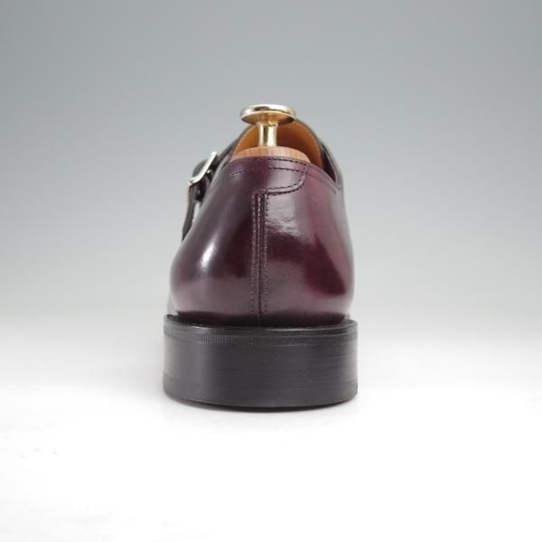 極美品★ジョンロブ 8E【定価￥251,900-★WILLIAM/ウィリアム】9795ラスト/ミュージアムカーフ/ダブルモンク/PLUM/赤茶/JOHN LOBB★n072