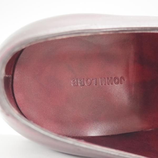 極美品★ジョンロブ 8E【定価￥251,900-★WILLIAM/ウィリアム】9795ラスト/ミュージアムカーフ/ダブルモンク/PLUM/赤茶/JOHN LOBB★n072