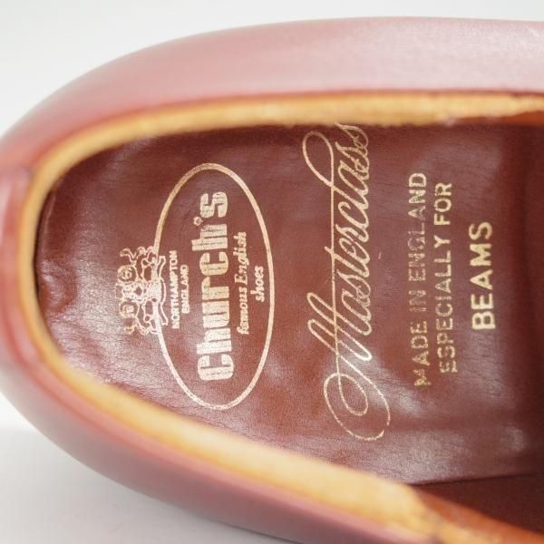 極美品★チャーチ 95F/UK9.5【貴重★旧チャーチ最上級/Masterclass/73ラスト】ビームス別注/モンクストラップ/カーフ/茶/Church's★n073