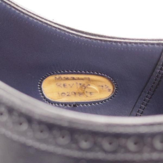 美品★(英)チーニー 7.5F【トゥモローランド別注★セミブローグ/10298ラスト】カーフ/黒/メンズ/TOMORROWLAND/CHEANEY★n075