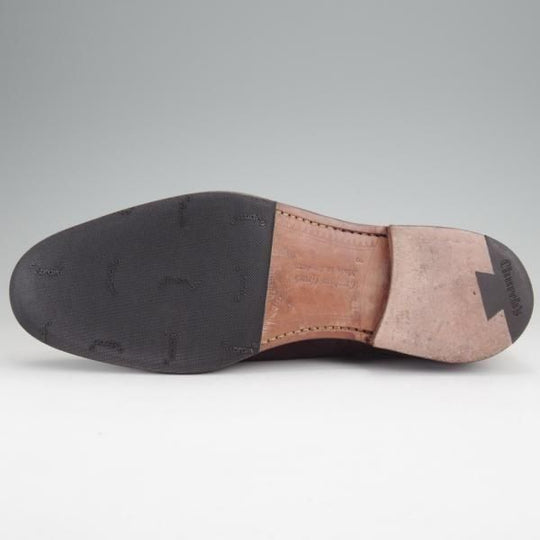極美品★チャーチ 75F/UK7.5【現行定価￥176,000-★ディプロマット/DIPLOMAT】173ラスト/セミブローグ/スエード/濃茶/Church's★n076