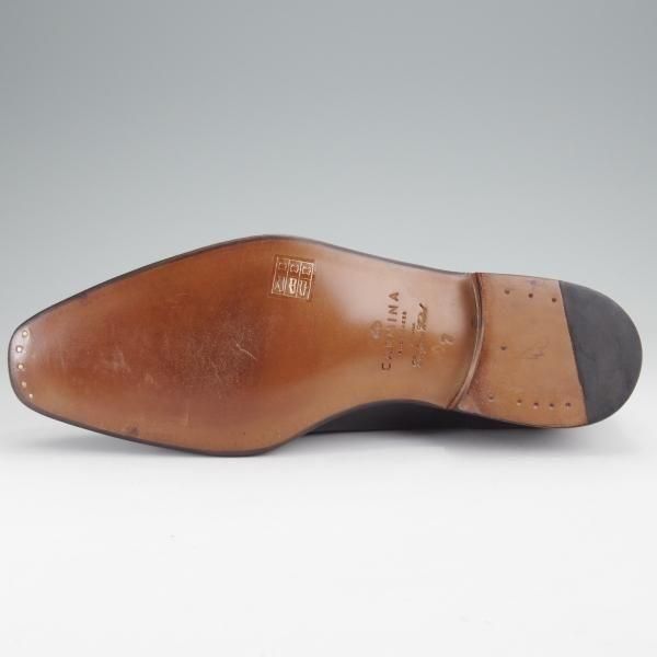 ほぼ未使用★(スペイン製)カルミナ SIZE 7【定価￥79,200-★ストレートチップ/80286】グレインレザー/黒/CARMINA★n077