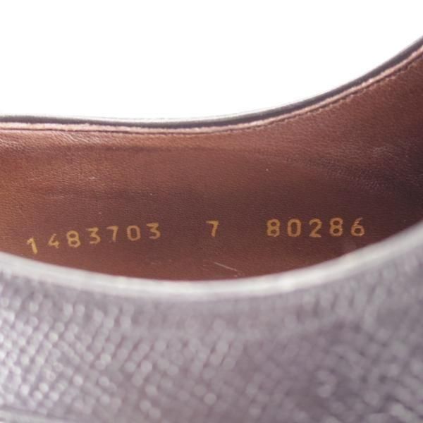 ほぼ未使用★(スペイン製)カルミナ SIZE 7【定価￥79,200-★ストレートチップ/80286】グレインレザー/黒/CARMINA★n077