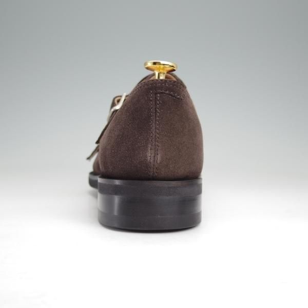 未使用★ユニオンインペリアル SIZE 7【モデル定価￥58,300-★撥水なめしスエード/(伊)SCIARADA社】U2007/ダブルモンク/濃茶/メンズ★n079