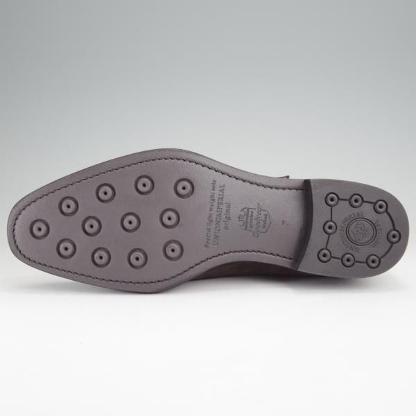 未使用★ユニオンインペリアル SIZE 7【モデル定価￥58,300-★撥水なめしスエード/(伊)SCIARADA社】U2007/ダブルモンク/濃茶/メンズ★n079