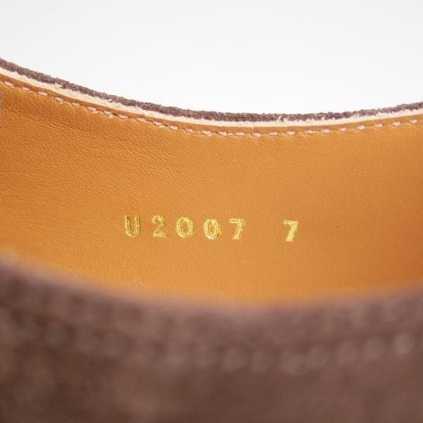 未使用★ユニオンインペリアル SIZE 7【モデル定価￥58,300-★撥水なめしスエード/(伊)SCIARADA社】U2007/ダブルモンク/濃茶/メンズ★n079