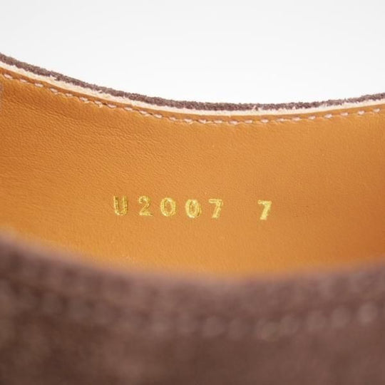 未使用★ユニオンインペリアル SIZE 7【モデル定価￥58,300-★撥水なめしスエード/(伊)SCIARADA社】U2007/ダブルモンク/濃茶/メンズ★n079