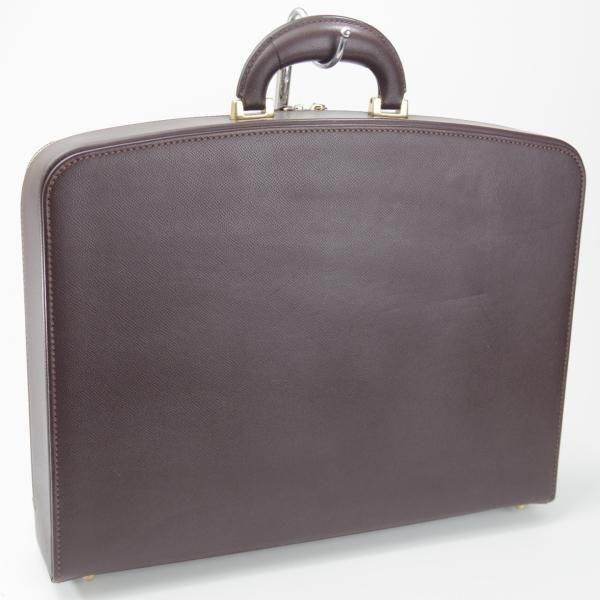 美品★大峽製鞄【高額★ソフトアタッシュケース/U11SU1】レザー/ブリーフケース/メンズ/ビジネス/バッグ/濃茶/革/鞄/オオバセイホウ★N5961