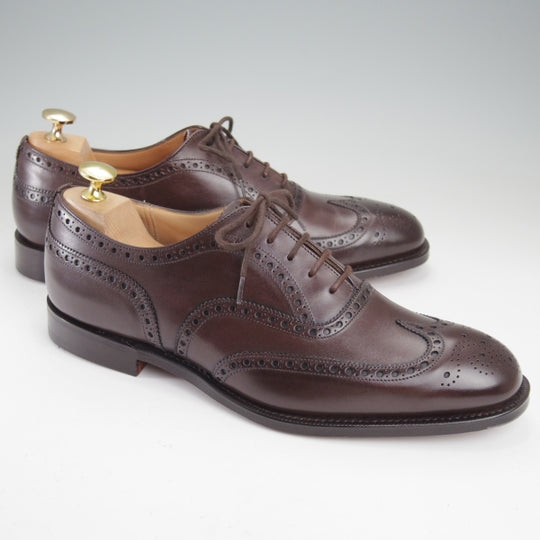 未使用★チャーチ 70F/UK7【定価￥181,500-★チェットウィンド/CHETWYND】173ラスト/フルブローグ/カーフ/濃茶/メンズ/Church's★o057