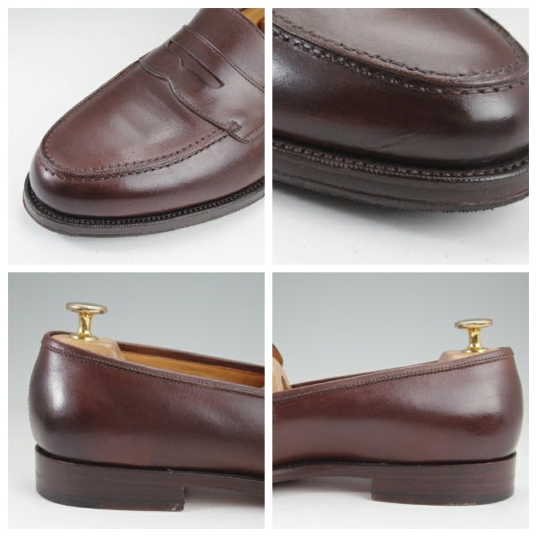 ★Oriental/オリエンタル SIZE 7.5【現行定価￥71,500-★ALBERS/コインローファー】アルバース/419ラスト/カーフ/濃茶/メンズ★n297