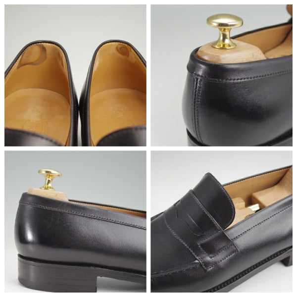 極上★J.M.ウエストン 5C【定価￥156,200-★180/コインローファー】41ラスト/ボックスカーフ/黒/メンズ/Weston/ウェストン★n394