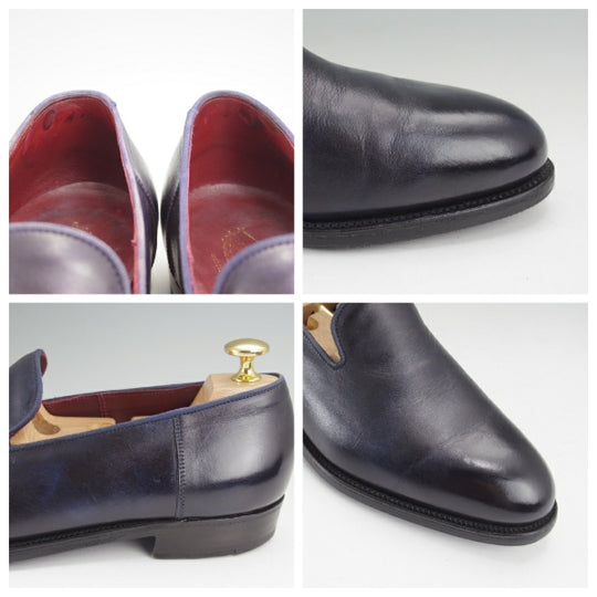 極上★J.M.ウエストン 5.5D【定価￥167,200-★ウルトラウエストン/345/ローファー】S1ラスト/スリッポン/紺/Weston/ウェストン★o040