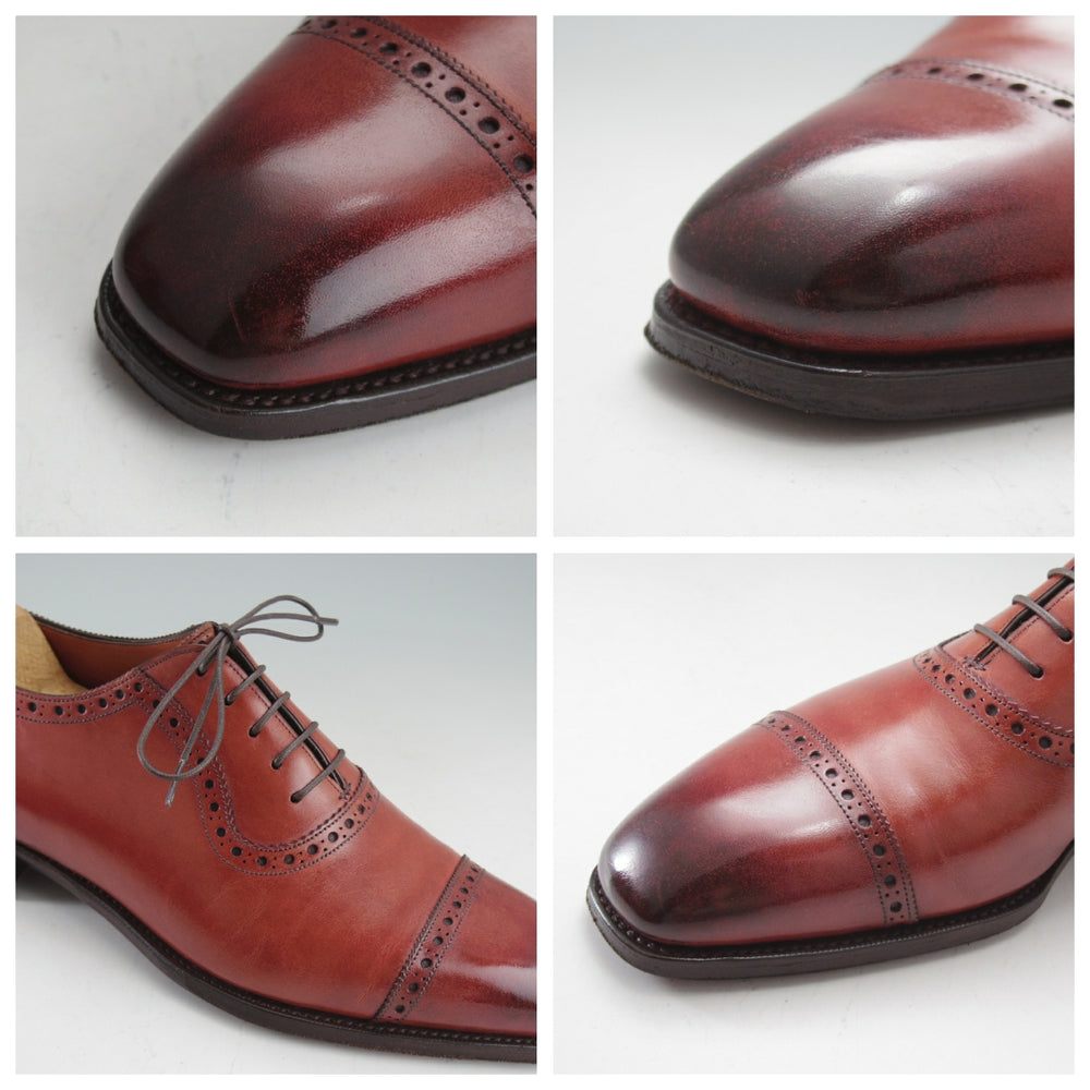 ★(英)ガジアーノ&ガーリング 7.5D【現行定価20万円以上★ST.JAMES/クォーターブローグ】MH71ラスト/赤茶/GAZIANO&GIRLING★o468