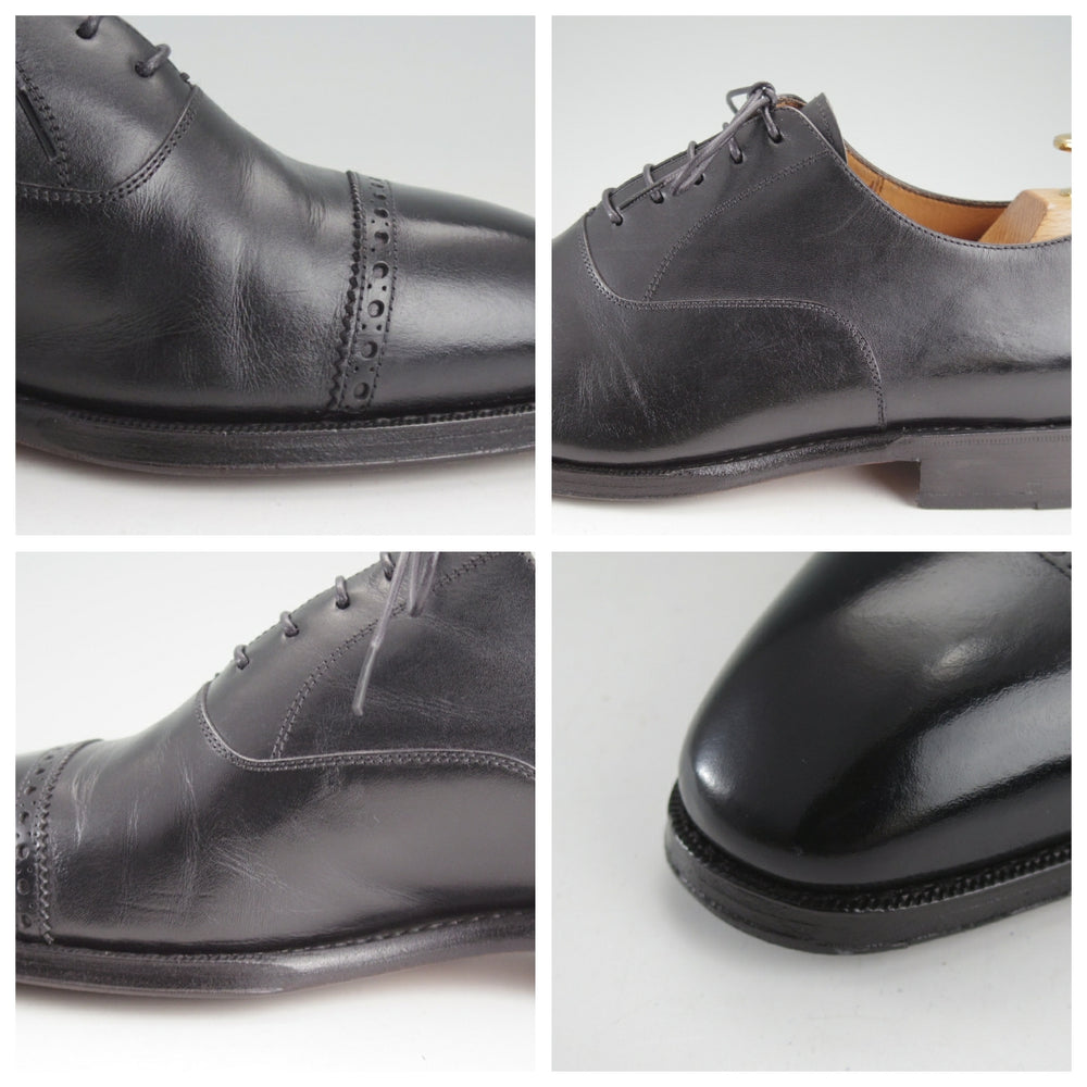 ★(スペイン製)YANKO/ヤンコ SIZE 7【グッドイヤーウェルテッド製法★パンチドキャップトゥ/14727】カーフ/黒/メンズ★o447