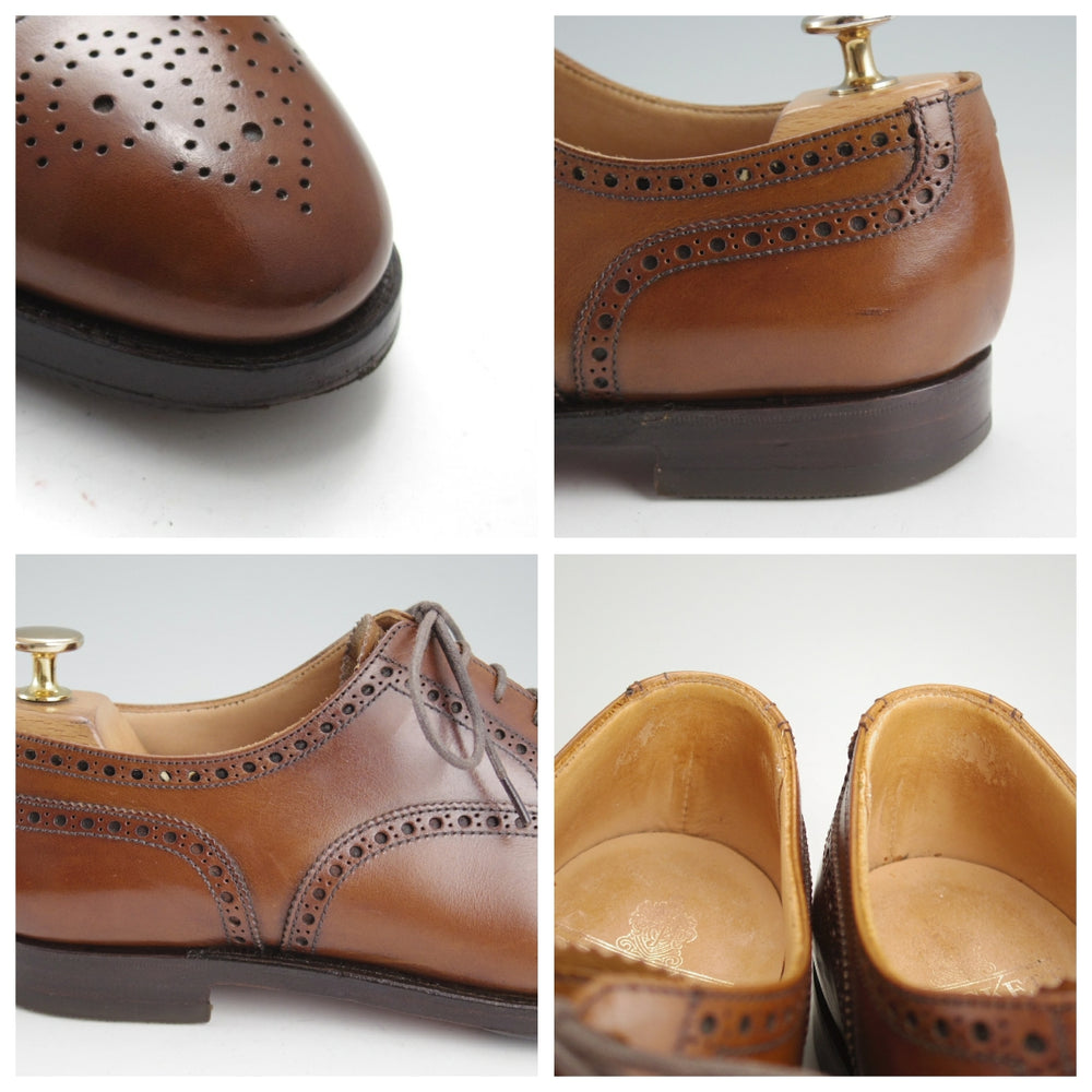 ★クロケット&ジョーンズ 6.5E【同系モデル定価￥143,000-★WESTFIELD/セミブローグ】341ラスト/茶/メンズ/Crockett&Jones★o450