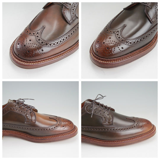 未使用★オールデン 8.5D【貴重★シガー色/コードバン/97894】ロングウイング/バリーラスト/茶/メンズ/ALDEN★p341