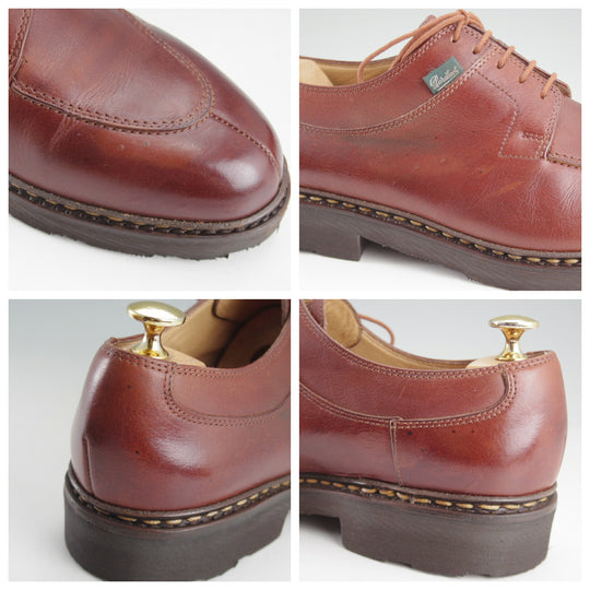 極上★パラブーツ SIZE 8.5【定価￥96,800-★アヴィニョン/AVIGNON】グリフソール/リスレザー/マロン/茶/Uチップ/メンズ/Paraboot★p110